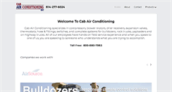 Desktop Screenshot of cabairconditioning.com